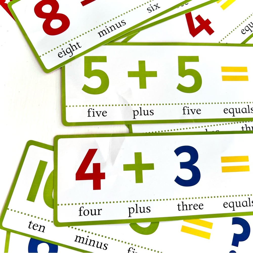 Math Wizard Numbers Counting Card Game Kids Mathematics Learning Flashcards Set - Picture 8 of 15